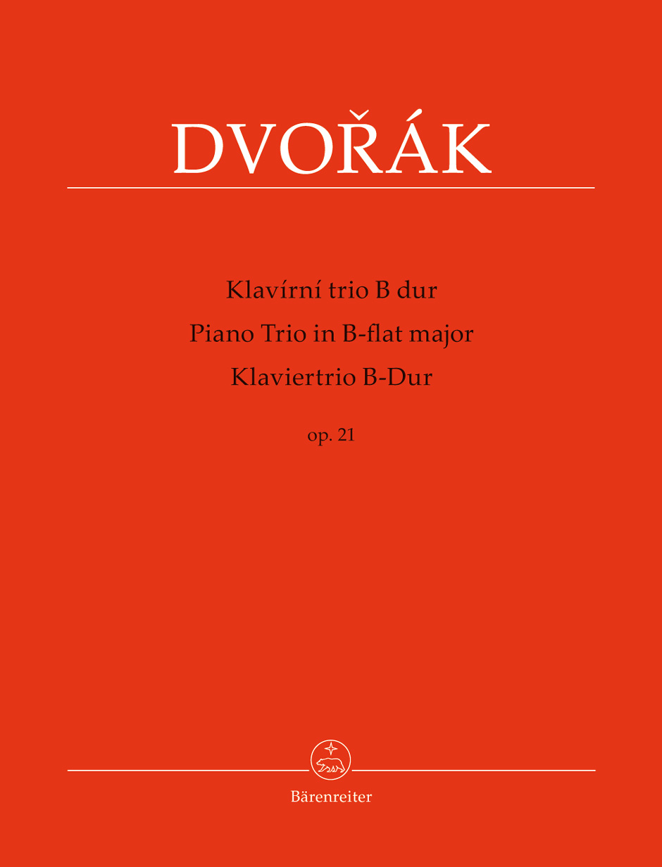 Antonn Dvo?k: Piano Trio B-flat major op. 21: Piano Trio: Score and Parts