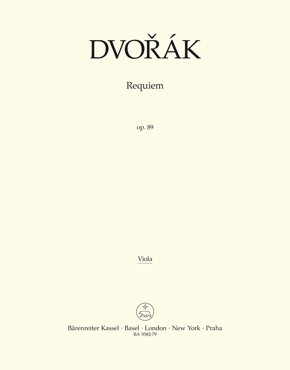 Antonn Dvo?k: Requiem Op.89 B.165 Chamber Version - Viola: Mixed Choir: Part
