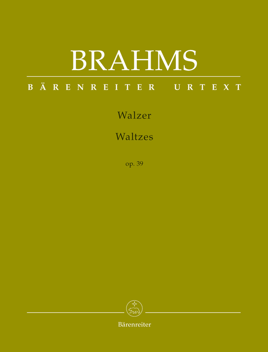 Johannes Brahms: Waltzes Op.39 - Urtext: Piano: Instrumental Album