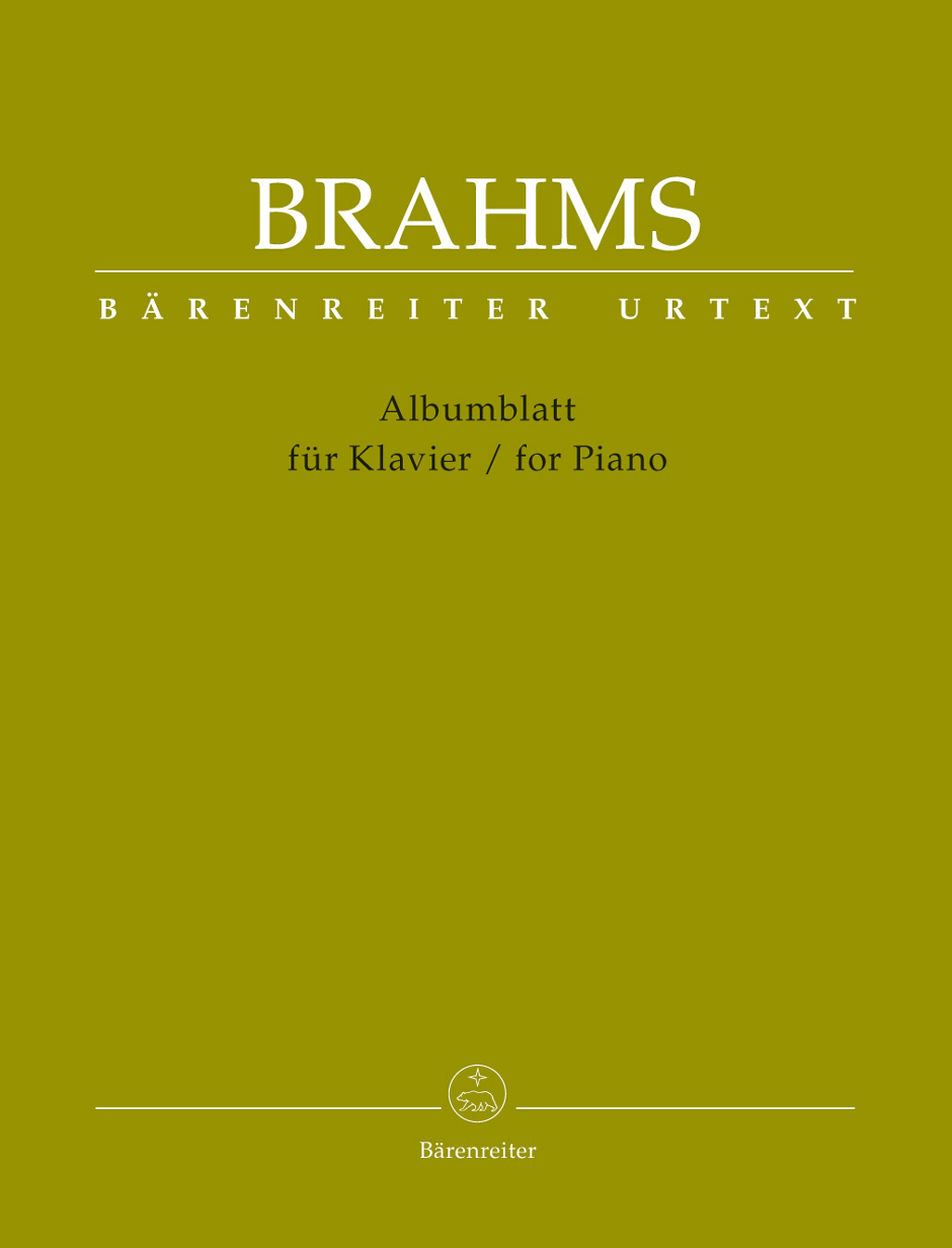 Johannes Brahms: Albumblatt: Piano: Instrumental Work