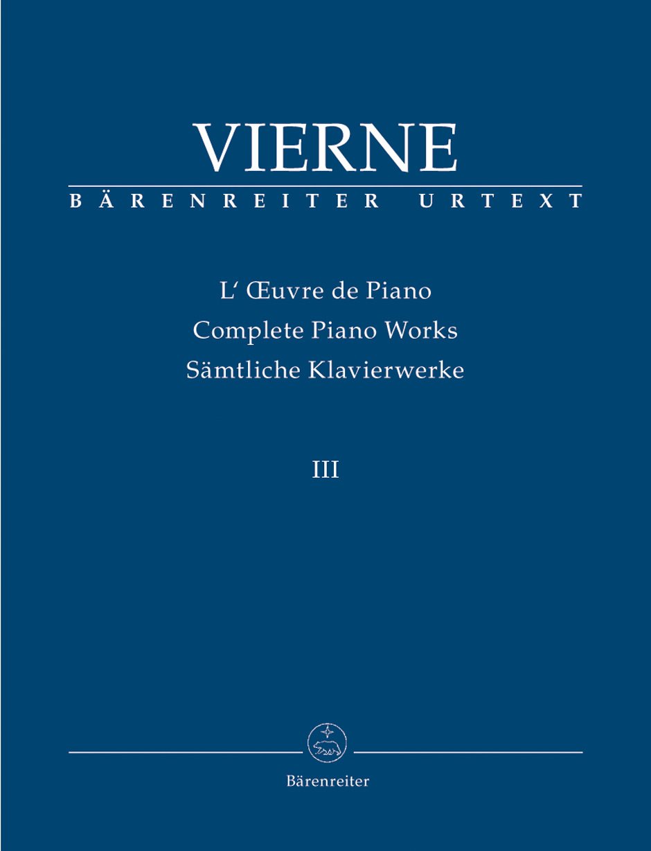 Louis Vierne: Smtliche Klavierwerke 3: Piano: Score