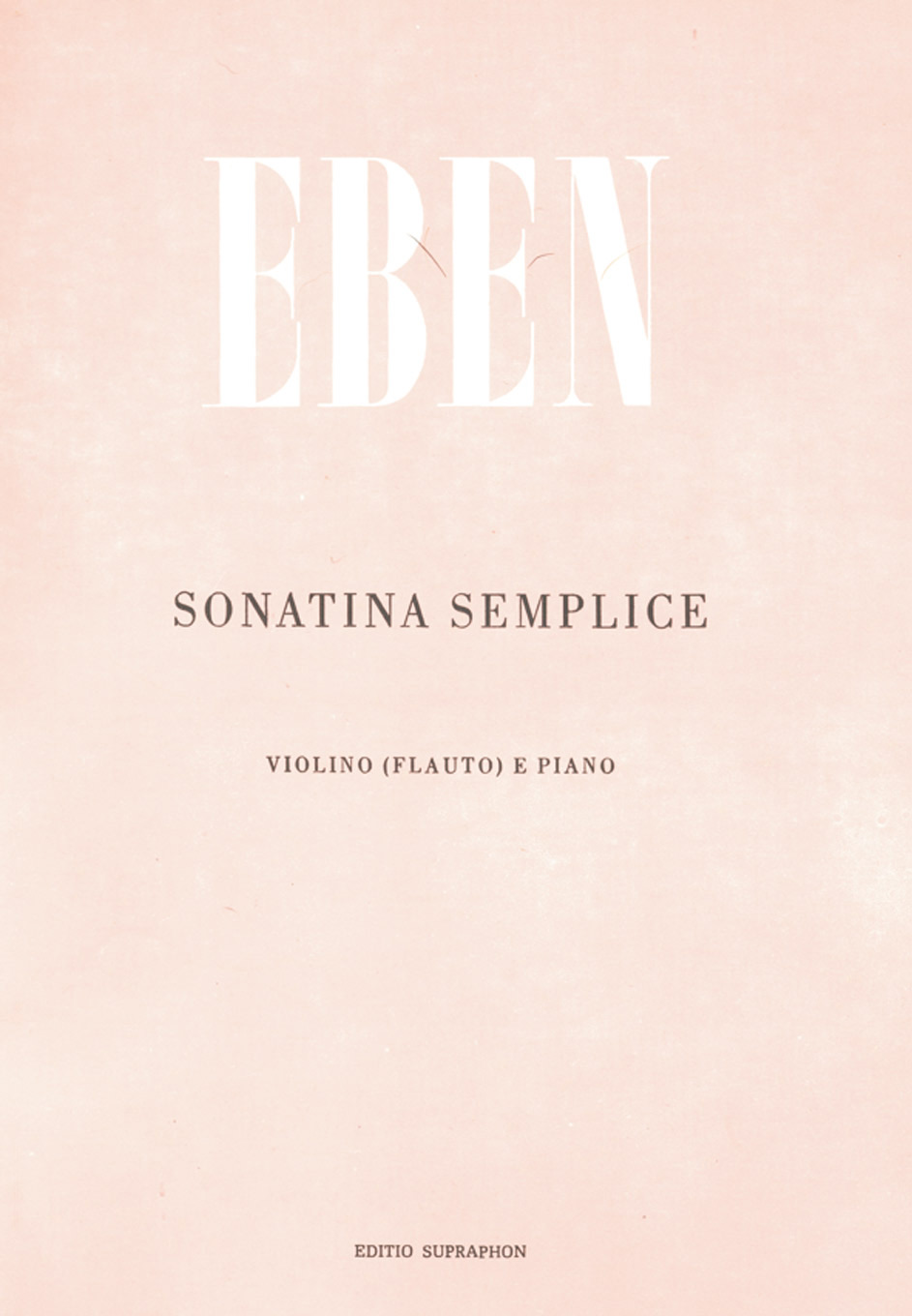 Petr Eben: Sonatina semplice: Piano Trio: Instrumental Work