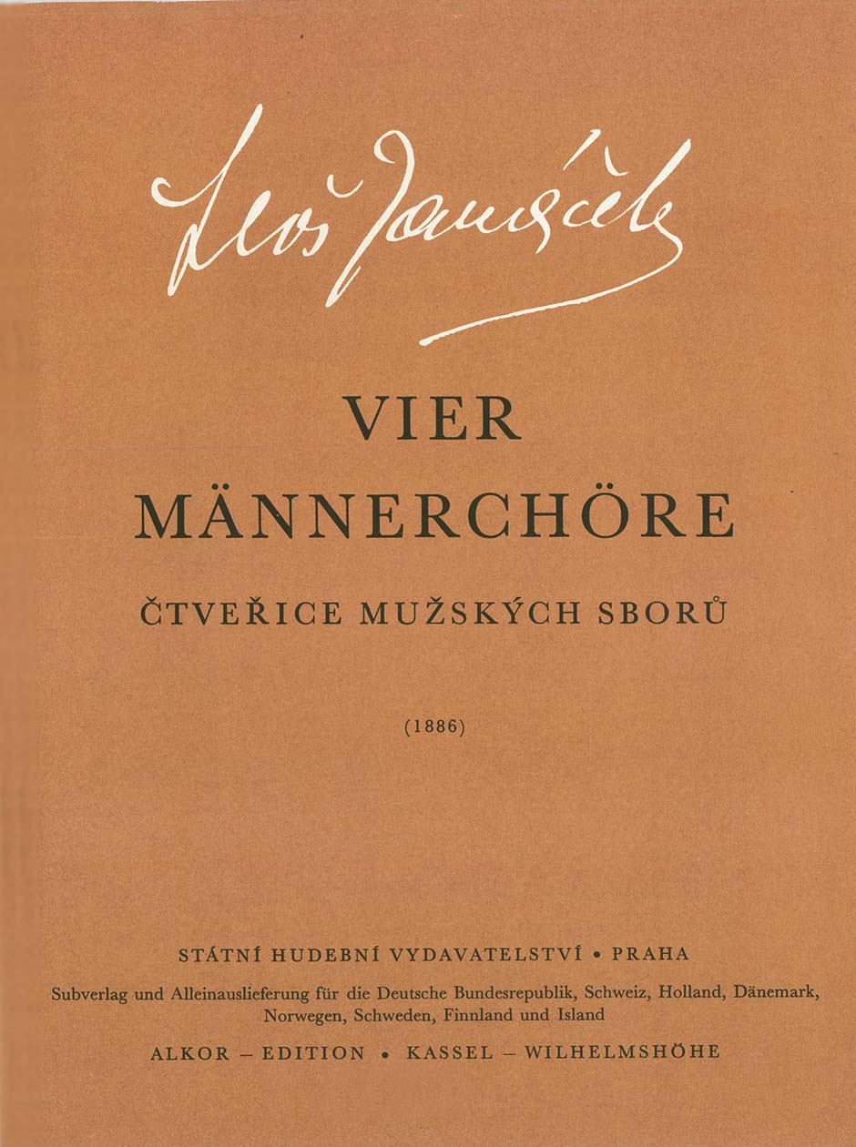 Leos Janacek: Vier Mannerchore: Mixed Choir: Vocal Score