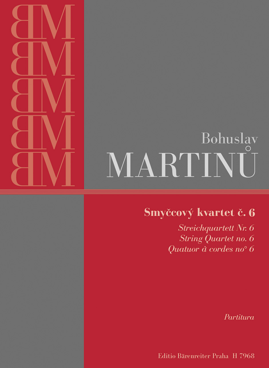 Bohuslav Martinu: String Quartet No.6 H.312 - Study Score: String Quartet: Study