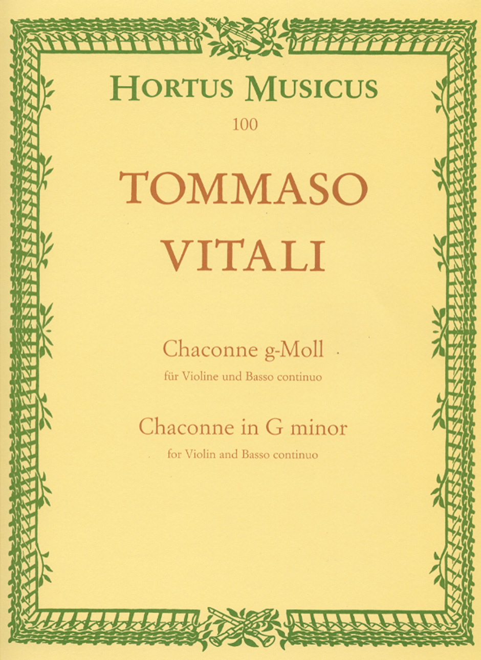 Tomaso Antonio Vitali: Chaconne for Violin and Basso continuo g minor: Violin