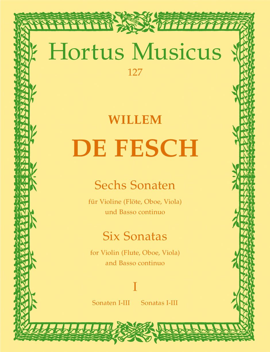 Willem de Fesch: Six Sonatas for Violin: Violin: Score and Parts