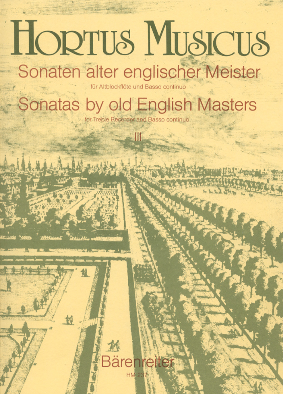 Sonaten alter englischer Meister: Treble Recorder: Score and Parts