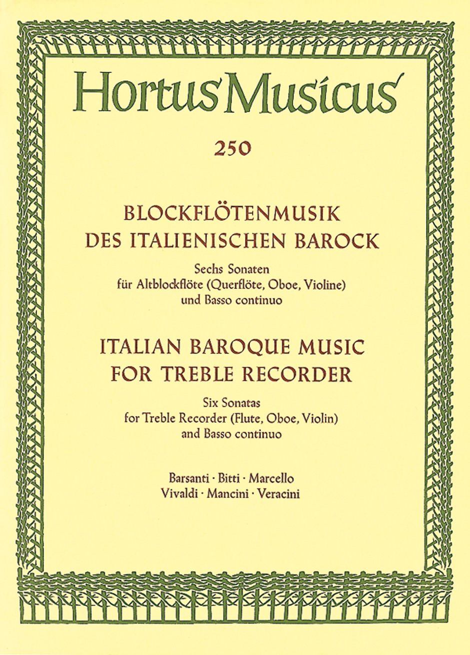 Blockflötensonaten des italienischen Barock: Recorder: Instrumental Album