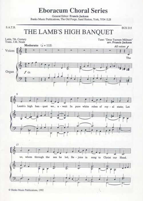 The Lambs High Banquet: SATB: Vocal Score