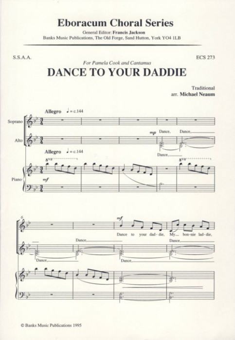 Dance To Your Daddie: SSAA: Vocal Score