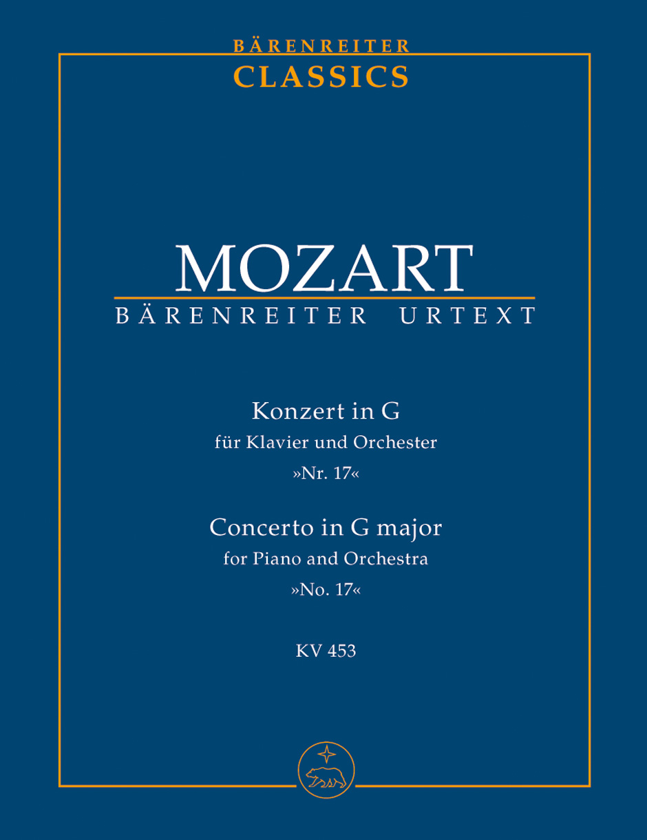 Wolfgang Amadeus Mozart: Piano Concerto No.17 In G K.453: Piano: Study Score