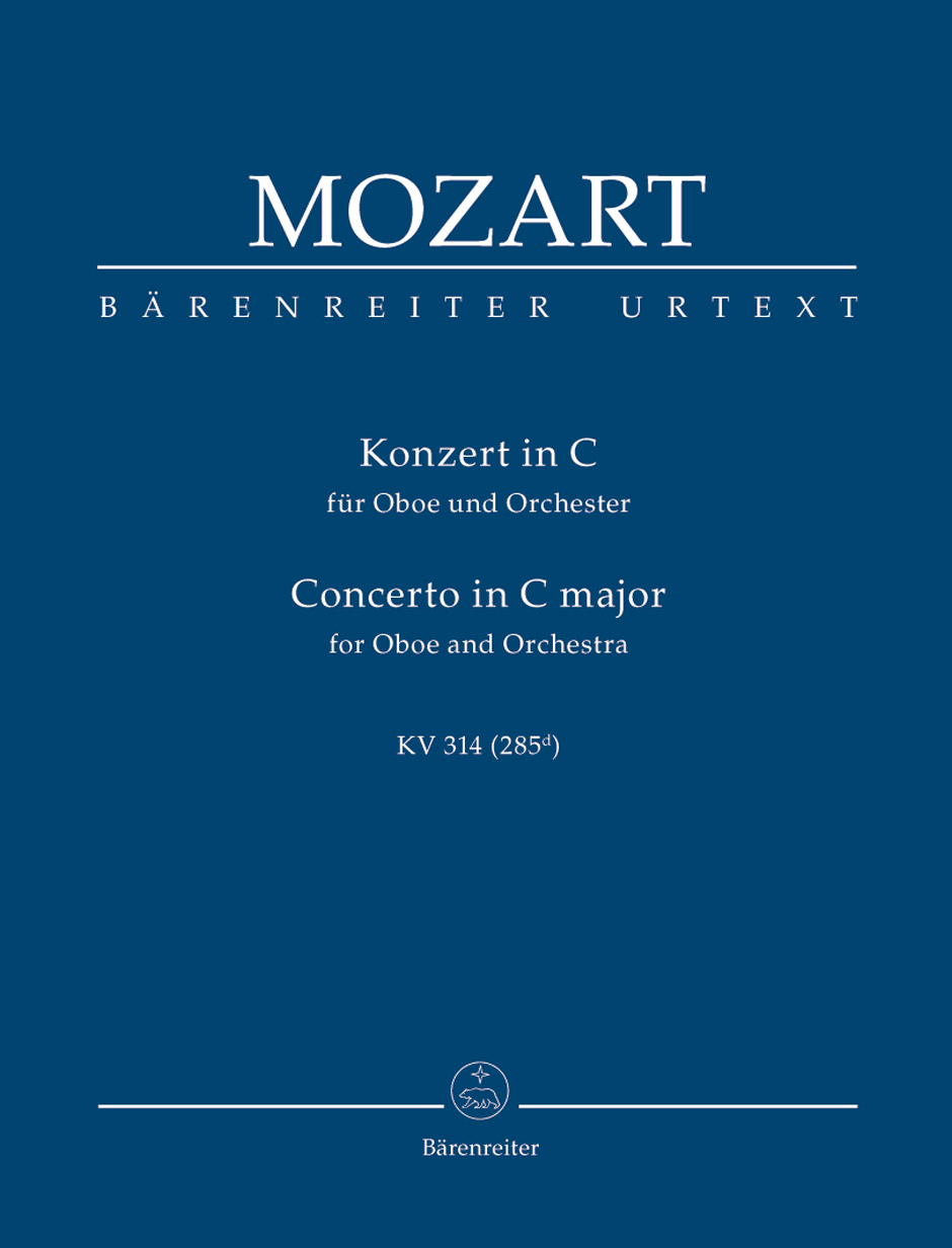 Wolfgang Amadeus Mozart: Oboe Concerto In C K.314: Oboe: Study Score