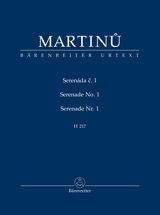 Bohuslav Martinu: Serenade no. 1 H 217: Chamber Ensemble: Study Score