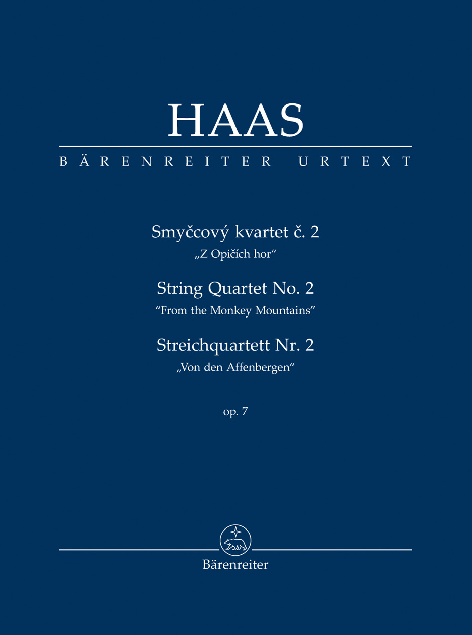 Pavel Haas: String Quartet no. 2 op. 7: String Quartet: Study Score