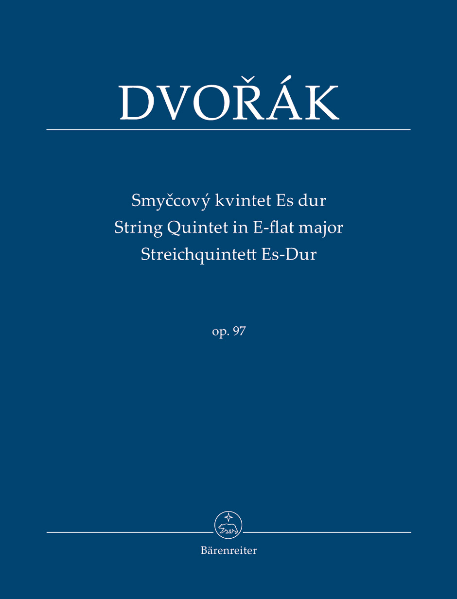 Antonn Dvo?k: String Quintet In E-Flat  Op.97: String Quintet: Study Score