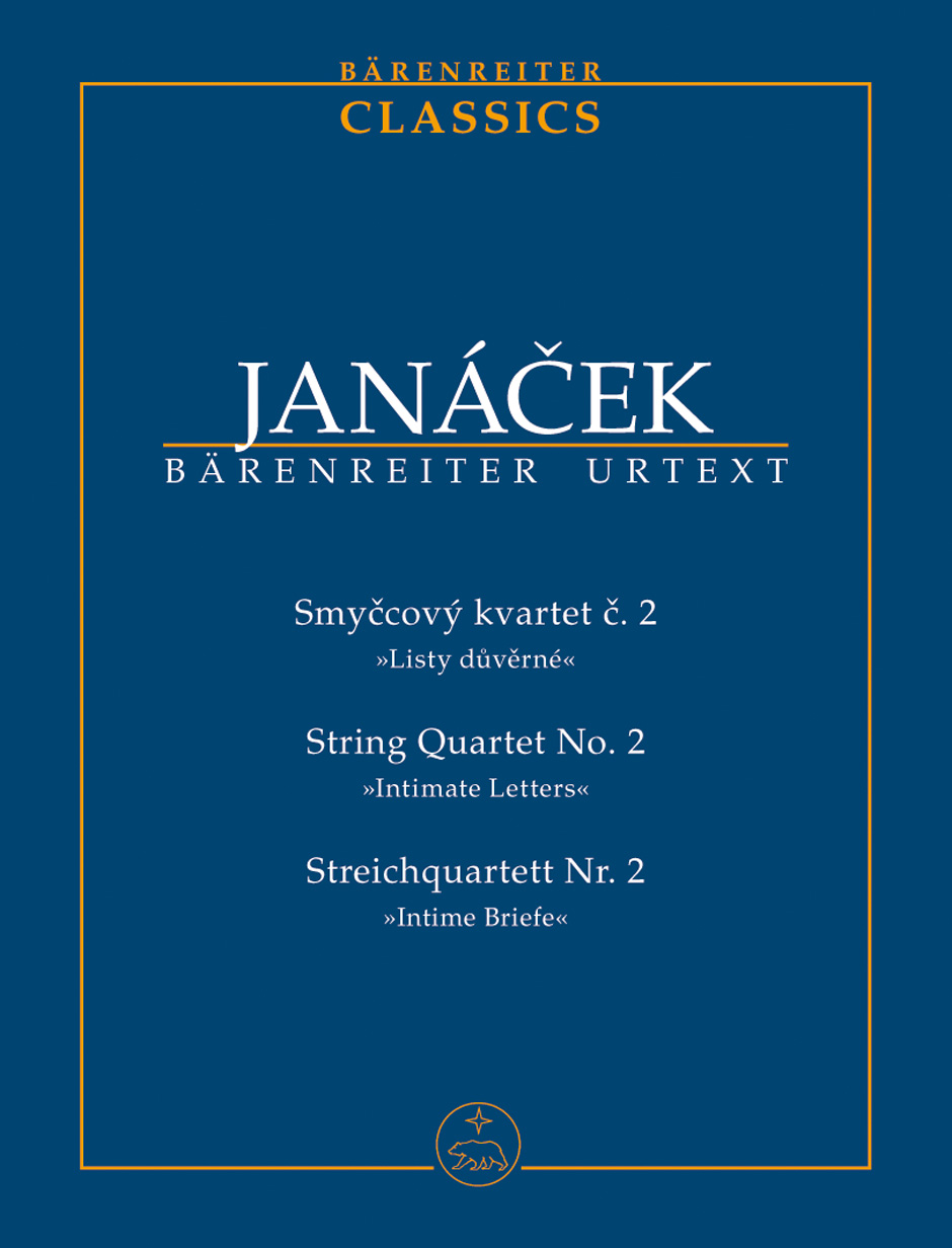 Leos Janacek: Streichquartet 2 Intime Briefe: String Quartet: Study Score