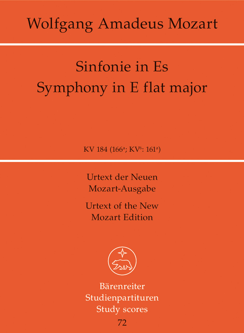 Wolfgang Amadeus Mozart: Symphony No.26 In E-Flat  K.184: Orchestra: Study Score