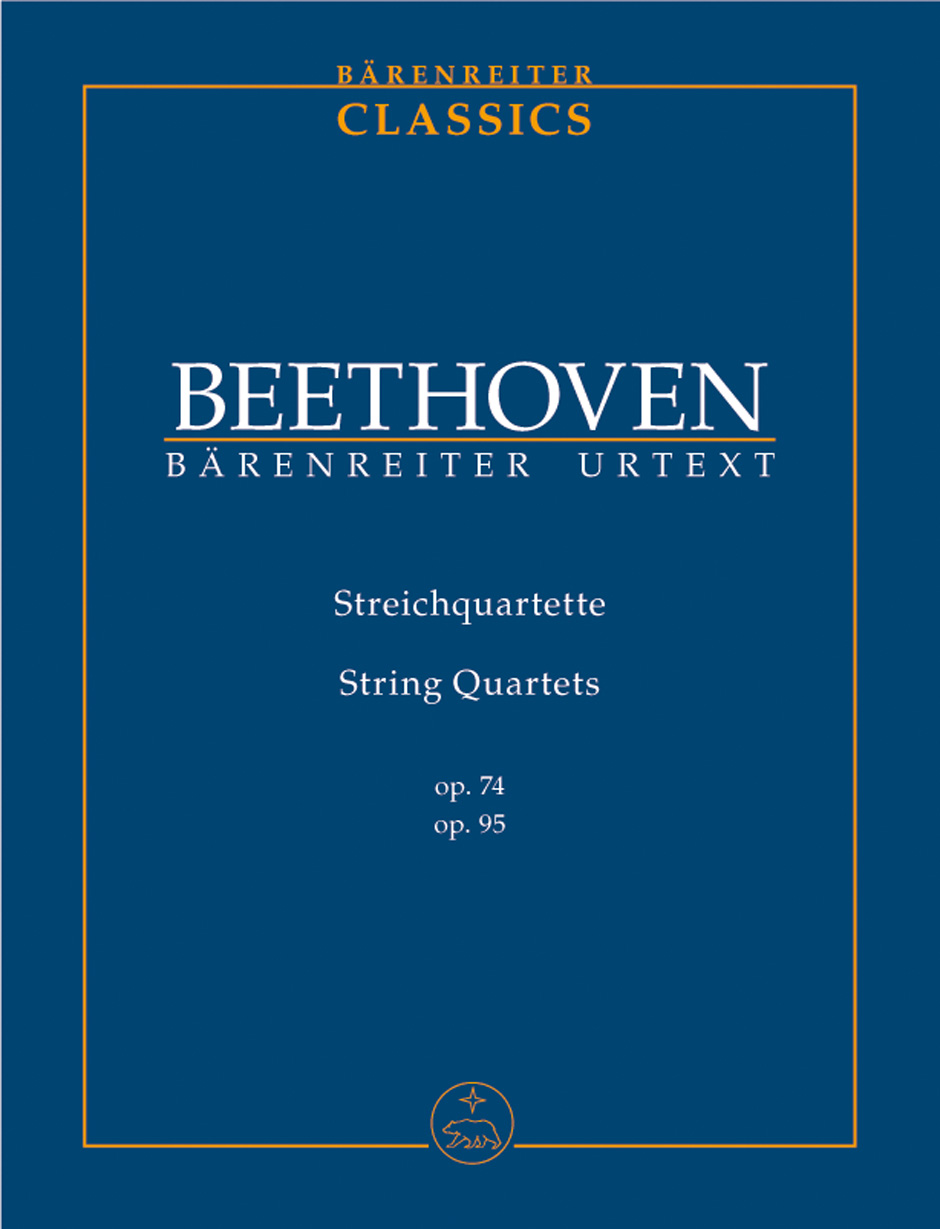 Ludwig van Beethoven: Streichquartetten Op.74 95: String Quartet: Study Score