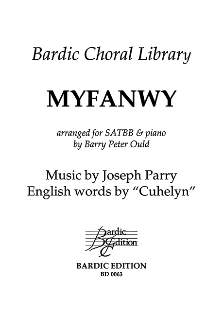 Joseph Parry: Myfanwy: SATB: Vocal Score