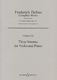 Frederick Delius: Drei Sonaten: Violin: Instrumental Album