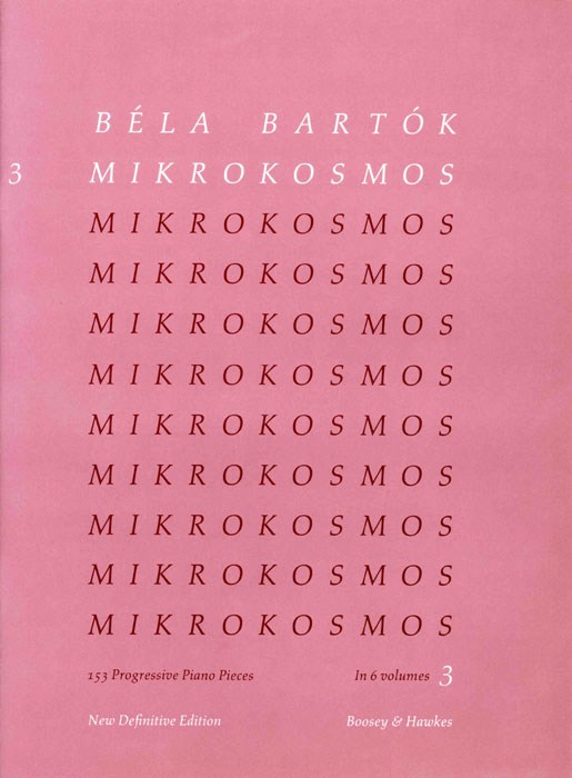 B�la Bart�k: Mikrokosmos 3: Piano: Instrumental Album