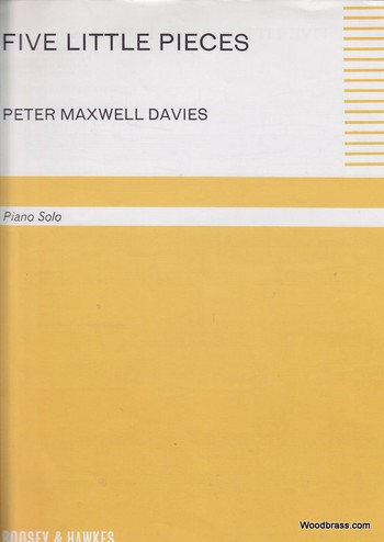 Peter Maxwell Davies: Five Little Pieces: Piano