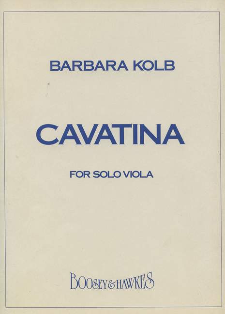 Barbara Kolb: Cavatina: Viola