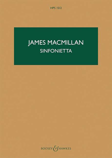 James MacMillan: Sinfonietta: Orchestra: Study Score