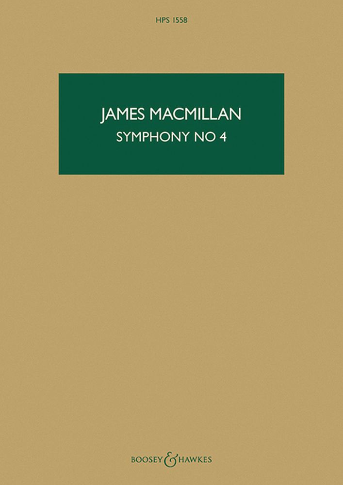 James MacMillan: Symphony No. 4: Orchestra: Study Score
