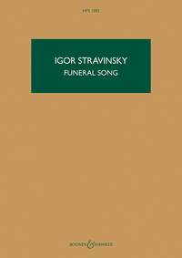 Igor Stravinsky: Funeral Song Op. 5: Orchestra: Study Score