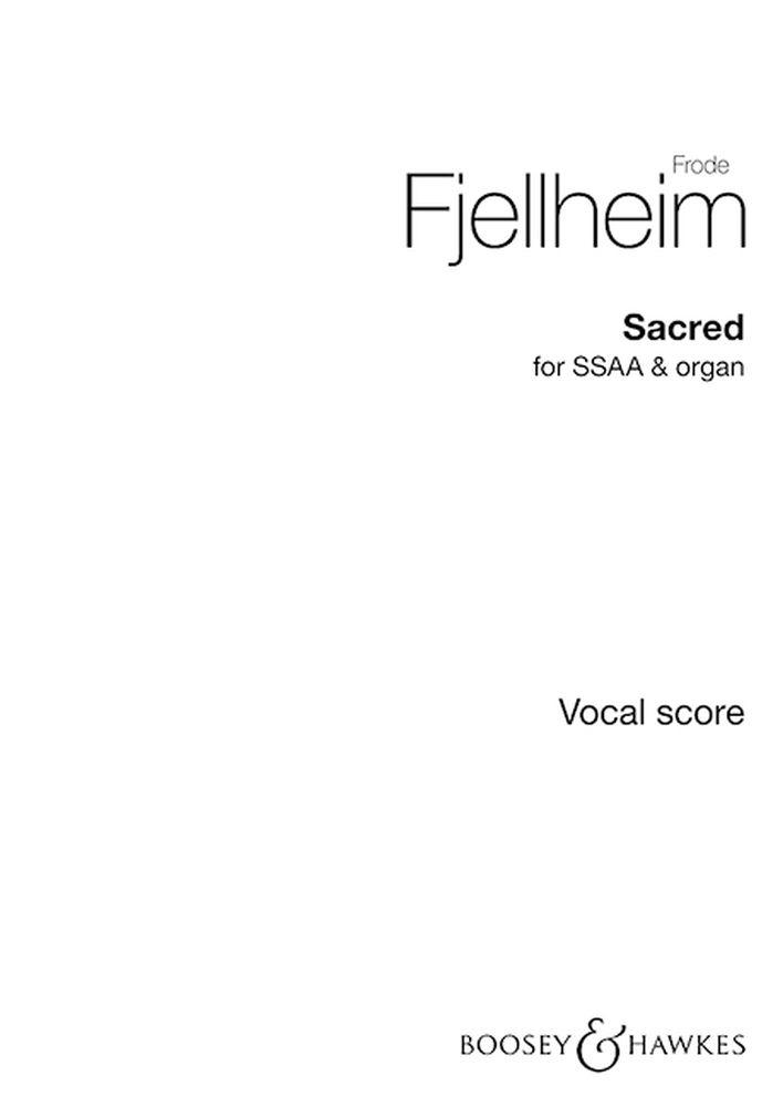 Sacred: SSAA: Vocal Score