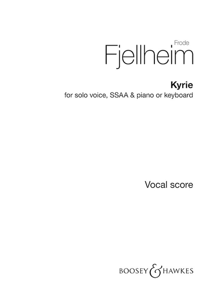 Kyrie: SSAA: Vocal Score