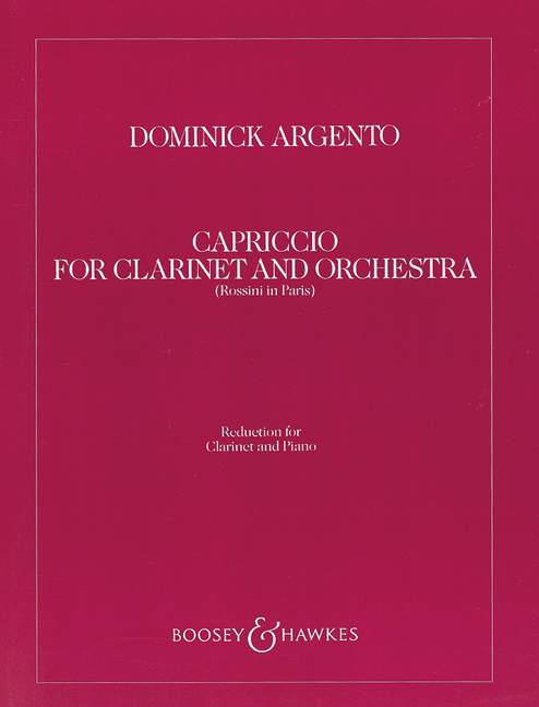 Dominick Argento: Capriccio: Clarinet