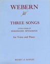 Anton Webern: Drei Lieder: Voice: Vocal Album