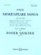 Quilter, Roger : Livres de partitions de musique