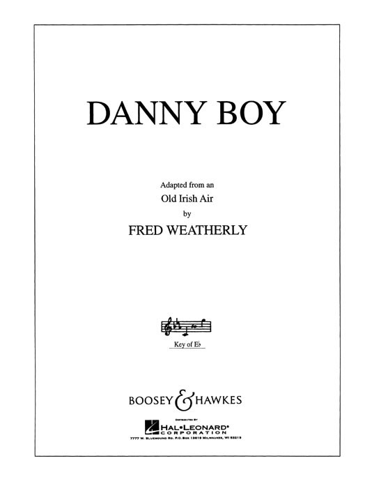 Danny Boy (Eily dear) In E Flat: Voice: Vocal Work