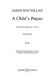James MacMillan: A Child's Prayer: SATB: Vocal Score