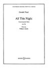 Gerald Finzi: All This Night op. 33: SATB: Vocal Score