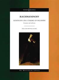 Sergei Rachmaninov: Rhapsody On A Theme Of Paganini: Piano: Score