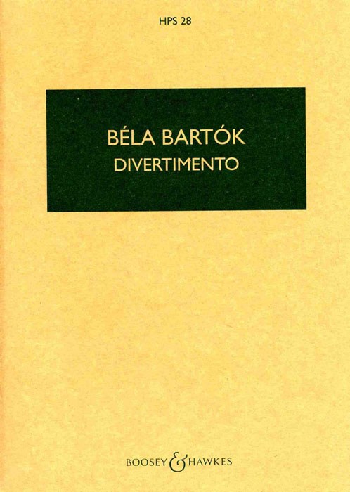 Bla Bartk: Divertimento For String Orchestra: String Orchestra: Study Score