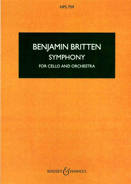 Benjamin Britten: Symphony For Cello And Orchestra Op.68: Cello: Instrumental
