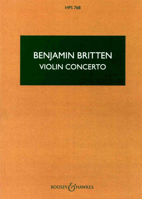Benjamin Britten: Violin Concerto Op. 15: Violin: Study Score