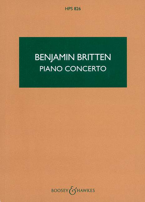 Benjamin Britten: Piano Concerto op. 13: Piano