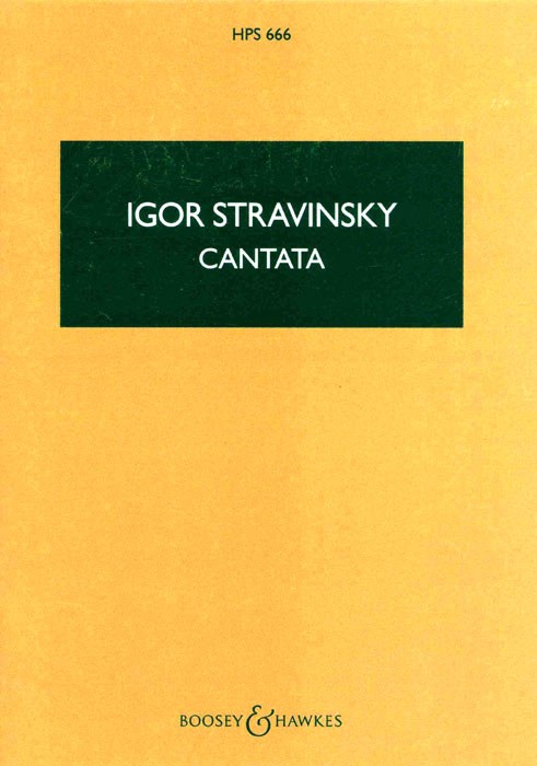 Igor Stravinsky: Cantata: Upper Voices