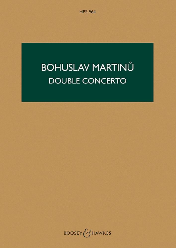 Bohuslav Martinu: Double Concerto H 271: String Orchestra