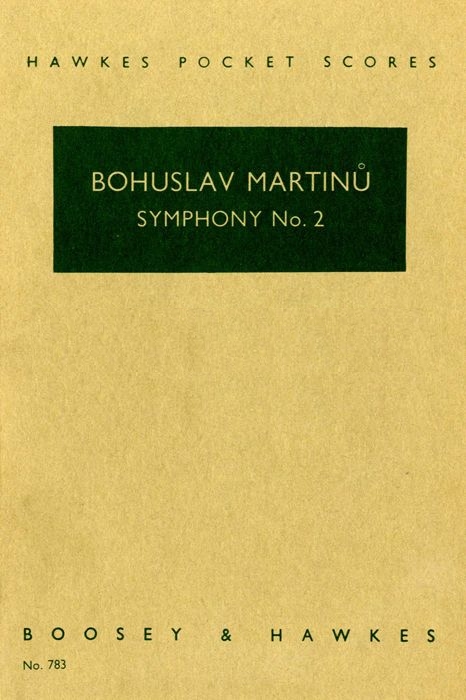 Bohuslav Martinu: Symphonie Nr. 2 H 295: Orchestra: Study Score