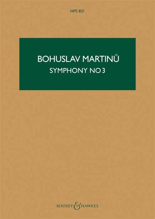Bohuslav Martinu: Symphony No.3: Orchestra: Study Score