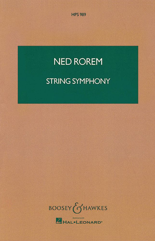 Ned Rorem: String Symphony: String Orchestra: Study Score