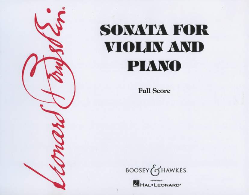 Leonard Bernstein: Violin Sonata - violin & piano: Violin: Instrumental Work