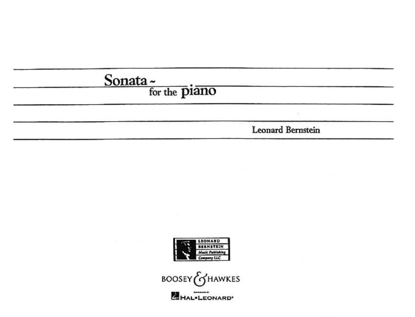 Leonard Bernstein: Piano Sonata: Piano: Instrumental Work